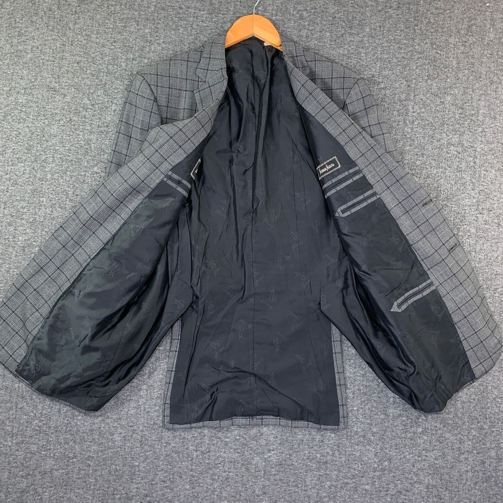 Brioni Colosse Blazer Jacket Men 42l Gray Wool Wi… - image 5